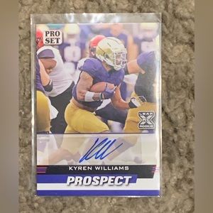 2022 Leaf Pro Set Prospect Kyren Williams Autograph 
LA Rams, Notre Dame